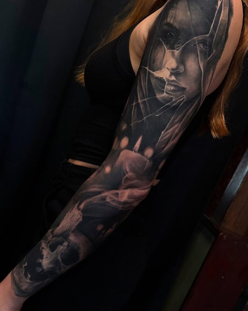 Realismi sleeve - rikottu lasi